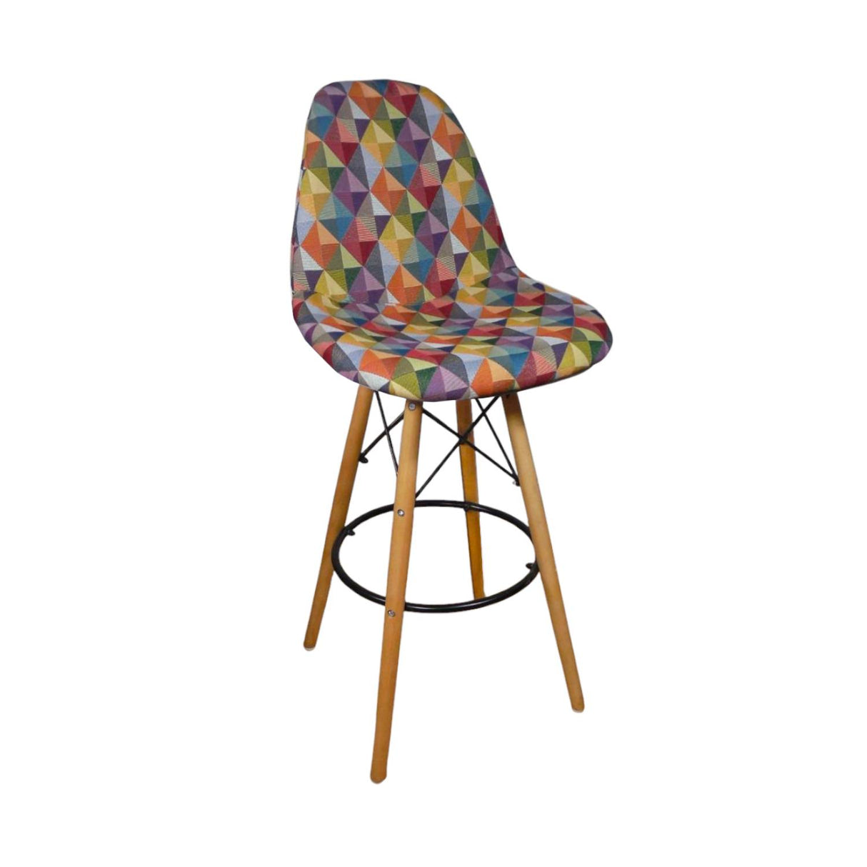 Silla Bar Eames Colors 46x110cm con Espaldar y con Asiento Ovalado - SILLAS Y BUTACOS | Bylmo