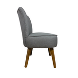 Poltrona Nikki Gris 63x77cm con Patas y con Tapizado Liso - SOFAS Y POLTRONAS | Bylmo