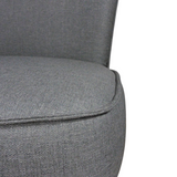 Poltrona Nikki Gris 63x77cm con Patas y con Tapizado Liso - SOFAS Y POLTRONAS | Bylmo