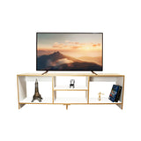 Mesa para TV Eco Plus Fresno y Colors 150x50cm Para TV Hasta 65 Pulgadas con Cuatro Compartimientos - MUEBLES DE TV | Bylmo