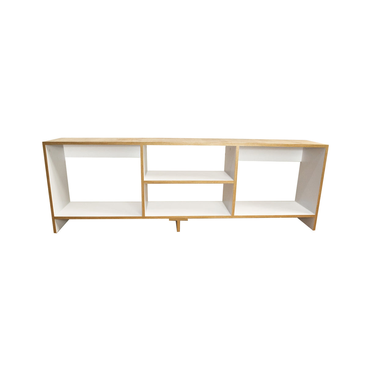 Mesa para TV Eco Plus Fresno y Colors 150x50cm Para TV Hasta 65 Pulgadas con Cuatro Compartimientos - MUEBLES DE TV | Bylmo