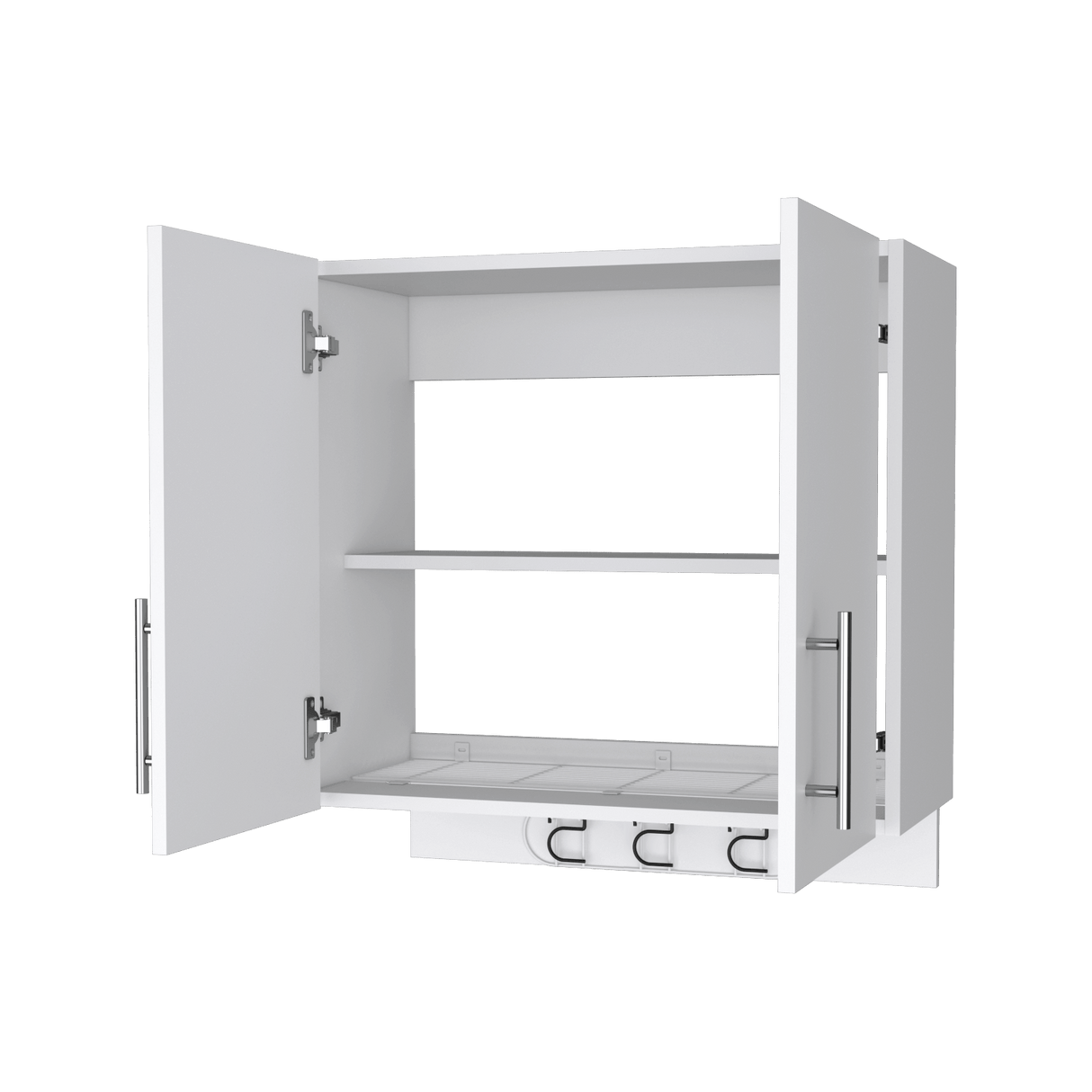 Organizador de Aseo Kymo Blanco 67x69.2cm Flotante con Dos Puertas - MUEBLES DE ASEO Y ROPAS | Bylmo