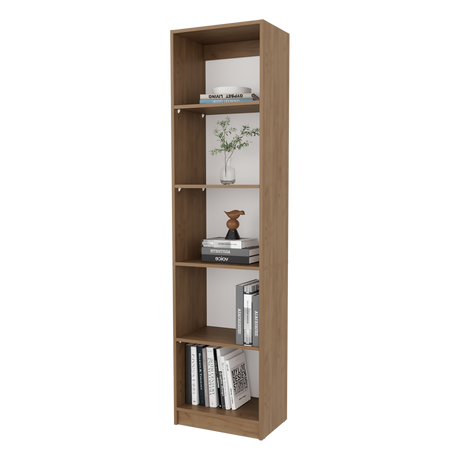 Biblioteca Home Fresno 45x180.6cm Rectangular con Cinco Compartimientos - BIBLIOTECAS Y ESTANTERIAS | Bylmo