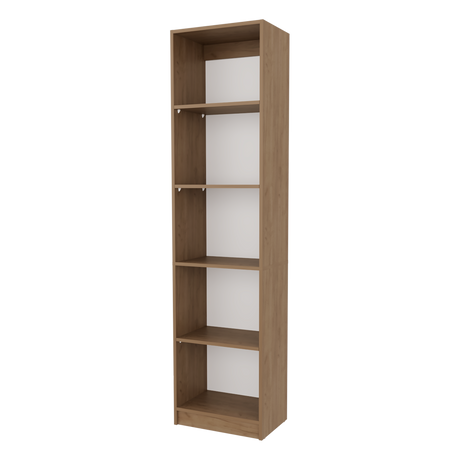 Biblioteca Home Fresno 45x180.6cm Rectangular con Cinco Compartimientos - BIBLIOTECAS Y ESTANTERIAS | Bylmo