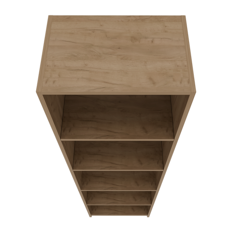 Biblioteca Home Fresno 45x180.6cm Rectangular con Cinco Compartimientos - BIBLIOTECAS Y ESTANTERIAS | Bylmo