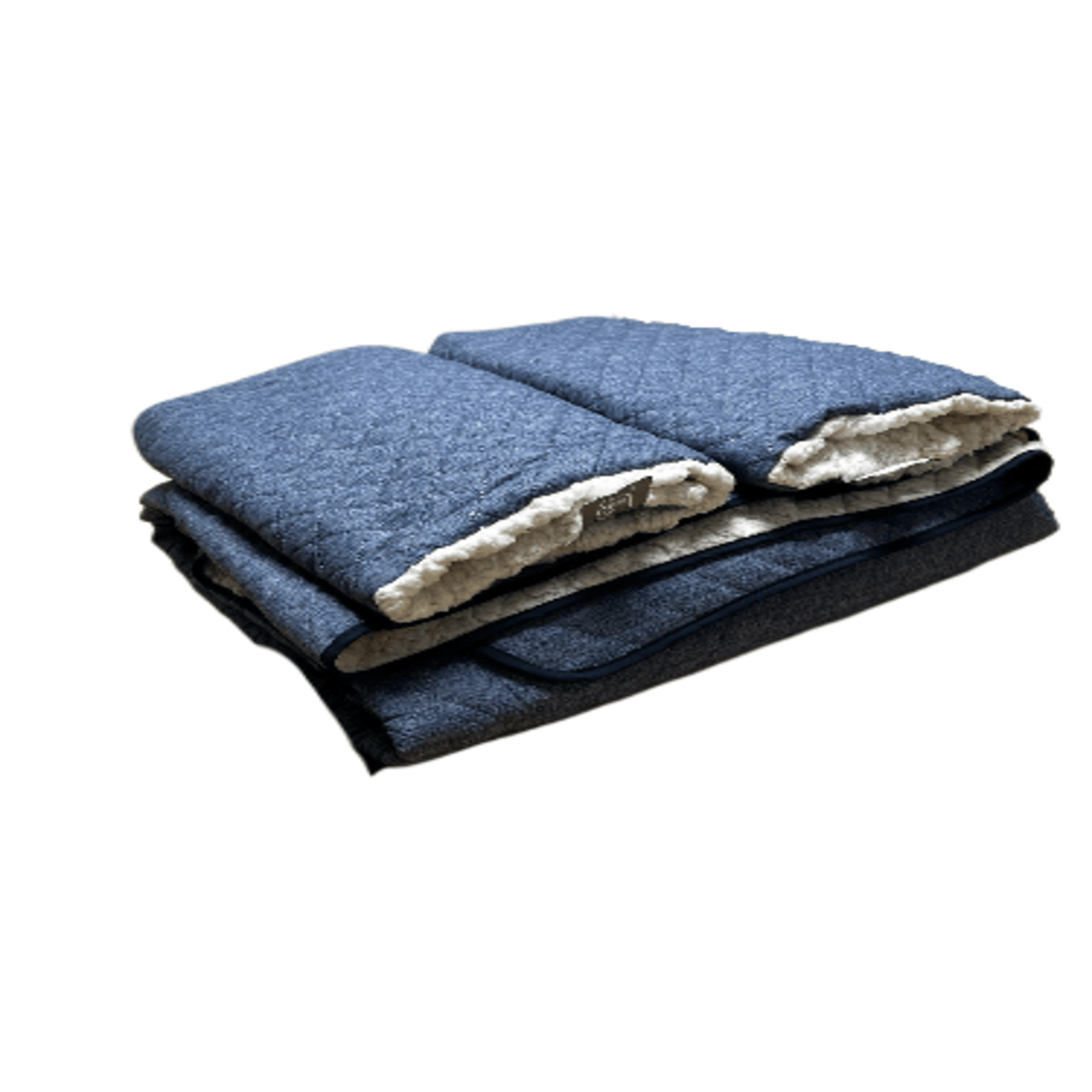 Colcha Sherpa Cationica Azul y Gris 220x230cm para Cama Doble 140 X 190 Cm - TENDIDOS Y CUBRELECHOS | Bylmo