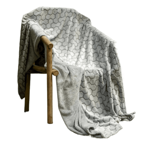 Cobija Flannel Fleece Gris 160x230cm Térmica Ultrasuave - COBIJAS Y MANTAS | Bylmo