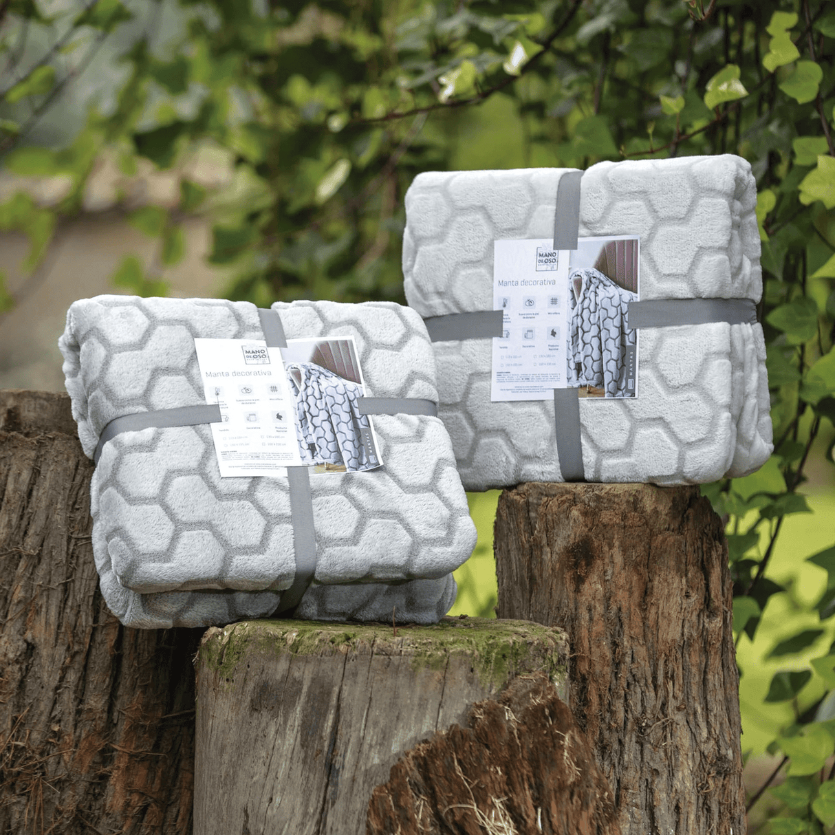 Cobija Flannel Fleece Gris 160x230cm Térmica Ultrasuave - COBIJAS Y MANTAS | Bylmo