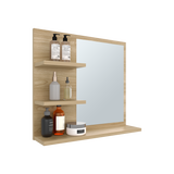 Gabinete de Baño Weston Fresno 47.9x52.7cm Cuadrado con Dos Entrepaños y con Espejo - GABINETES DE BANHO | Bylmo