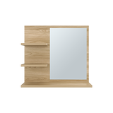 Gabinete de Baño Weston Fresno 47.9x52.7cm Cuadrado con Dos Entrepaños y con Espejo - GABINETES DE BANHO | Bylmo