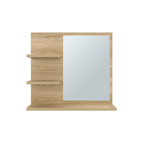 Gabinete de Baño Weston Fresno 47.9x52.7cm Cuadrado con Dos Entrepaños y con Espejo - GABINETES DE BANHO | Bylmo