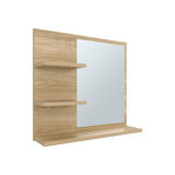 Gabinete de Baño Weston Fresno 47.9x52.7cm Cuadrado con Dos Entrepaños y con Espejo - GABINETES DE BANHO | Bylmo