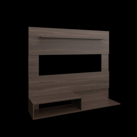 Panel de TV Beijing Milan y Wengue 140x120cm Para TV Hasta 55 Pulgadas con Cinco Compartimientos - MUEBLES DE TV | Bylmo