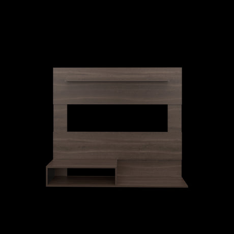 Panel de TV Beijing Milan y Wengue 140x120cm Para TV Hasta 55 Pulgadas con Cinco Compartimientos - MUEBLES DE TV | Bylmo