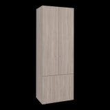 Closet Tuhogar Bardolino y Blanco 60x170cm con Cuatro Compartimientos y con Tres Puertas - CLOSETS | Bylmo