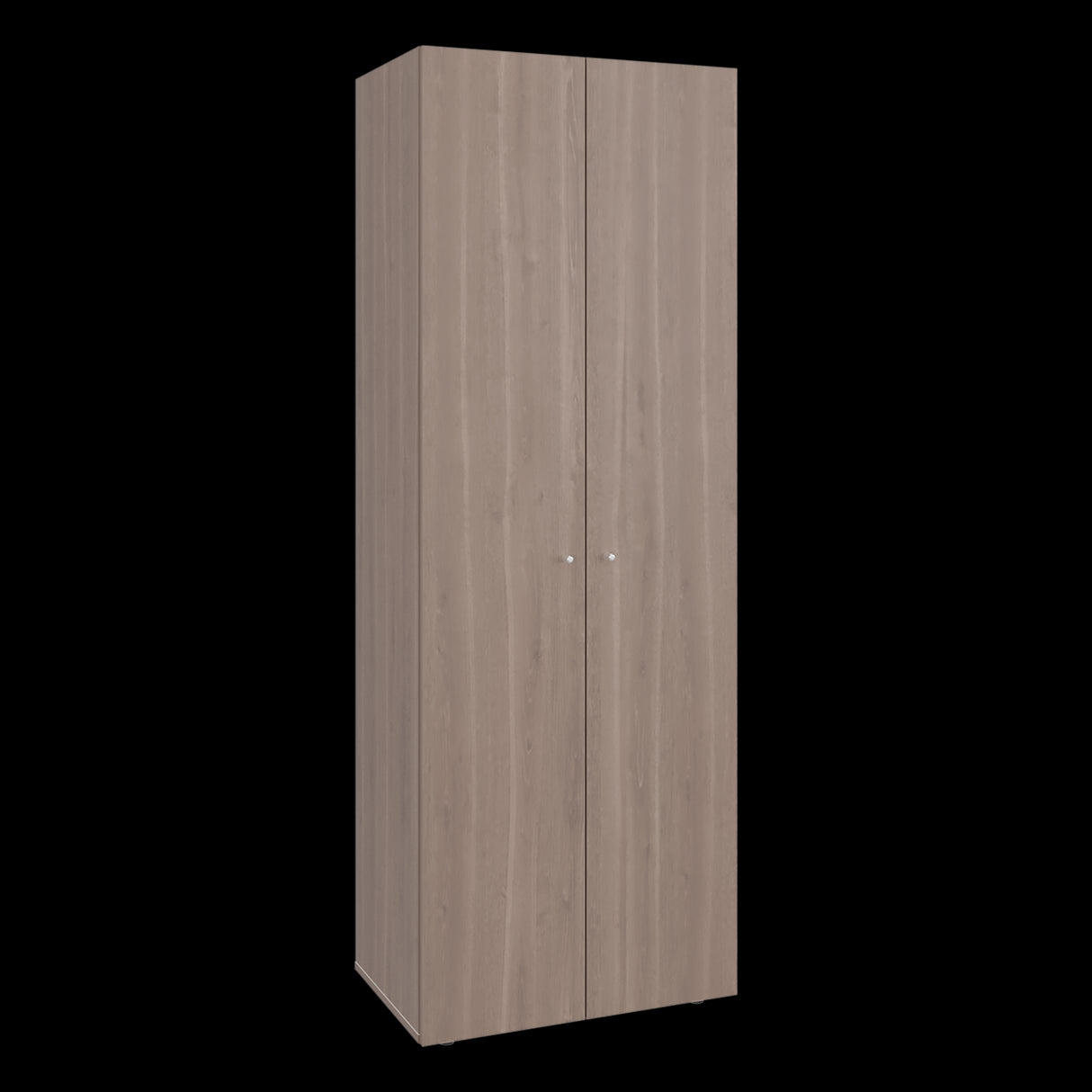 Closet Tuhogar Bardolino y Blanco 60x170cm con Cuatro Compartimientos y con Dos Puertas - CLOSETS | Bylmo