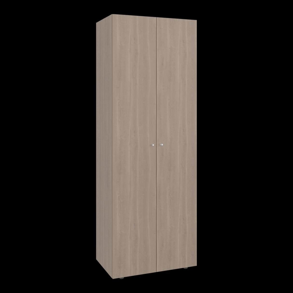Closet Tuhogar Bardolino y Blanco 60x170cm con Tres Compartimientos y con Dos Puertas - CLOSETS | Bylmo