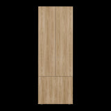 Closet Tuhogar Fresno y Blanco 60x170cm con Cuatro Compartimientos y con Tres Puertas - CLOSETS | Bylmo