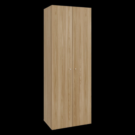 Closet Tuhogar Fresno y Blanco 60x170cm con Cuatro Compartimientos y con Dos Puertas - CLOSETS | Bylmo