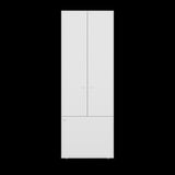 Closet Tuhogar Blanco 60x170cm con Cuatro Compartimientos y con Tres Puertas - CLOSETS | Bylmo