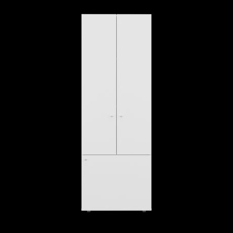 Closet Tuhogar Blanco 60x170cm con Cuatro Compartimientos y con Tres Puertas - CLOSETS | Bylmo