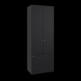 Closet Tuhogar Wengue 60x170cm con Cuatro Compartimientos y con Tres Puertas - CLOSETS | Bylmo