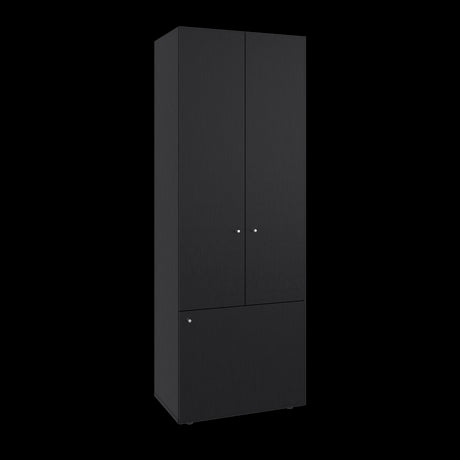 Closet Tuhogar Wengue 60x170cm con Cuatro Compartimientos y con Tres Puertas - CLOSETS | Bylmo