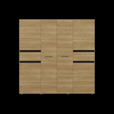 Closet Berino Fresno y Wengue 200x200cm con Diez Compartimientos y con Seis Puertas - CLOSETS | Bylmo