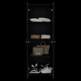 Closet Tuhogar Wengue 60x170cm con Cuatro Compartimientos y con Dos Puertas - CLOSETS | Bylmo