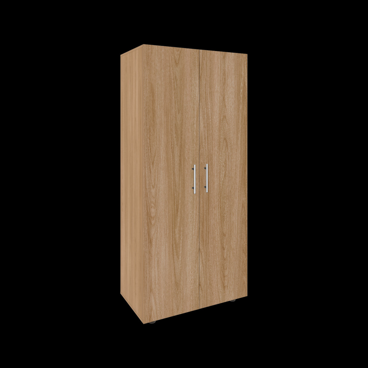 Closet Tera Fresno y Wengue 80x180cm con Seis Compartimientos y con Dos Puertas - CLOSETS | Bylmo