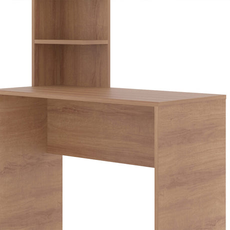 Escritorio Seattle Almendra 80x113cm Minimalista con Organizador de Libros - ESCRITORIOS | Bylmo