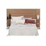 Cabecero Phoenix Almendra 194.8x120.5cm para Cama Doble 140 X 190 cm con Acabado Liso - CABECEROS | Bylmo
