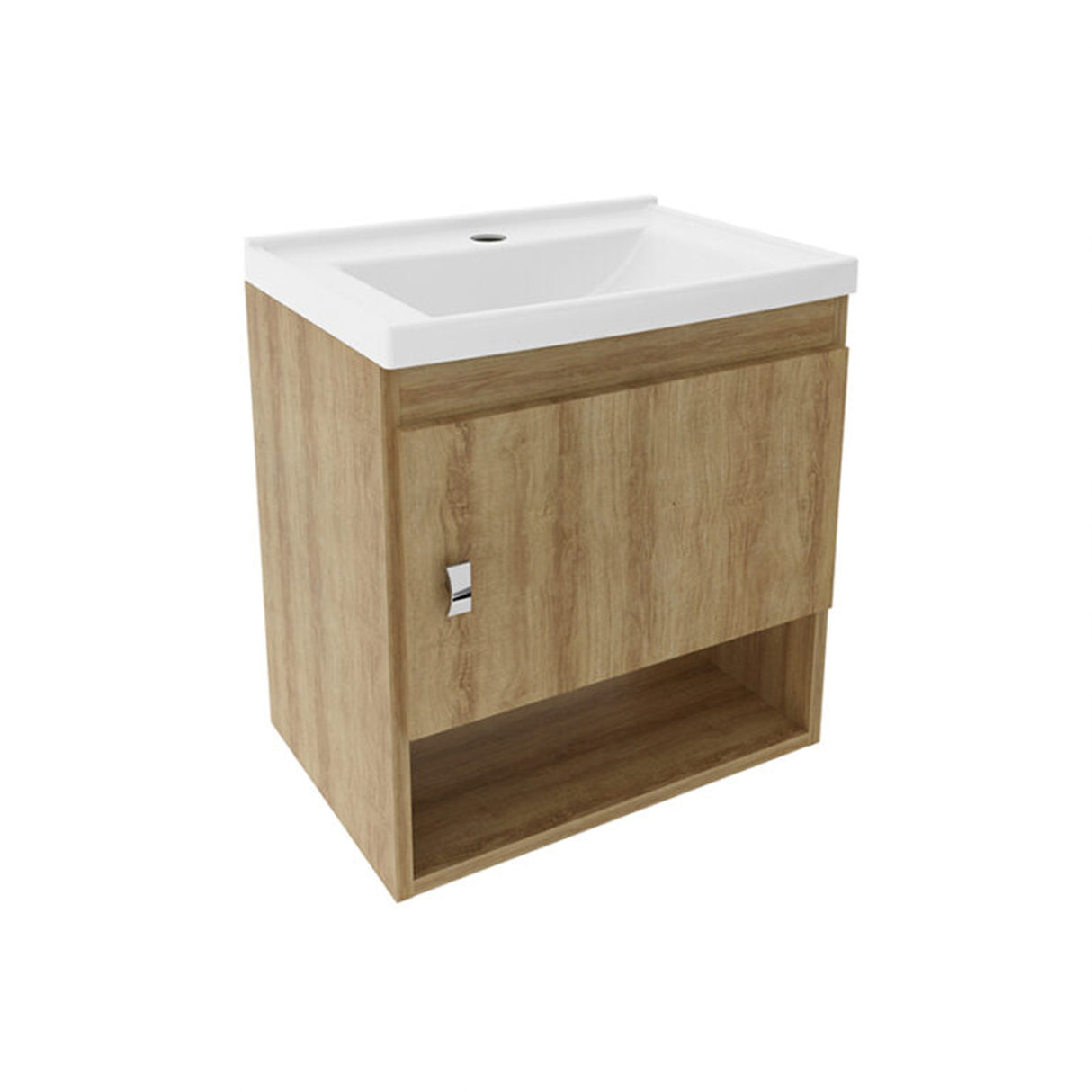 Kit Mueble con Lavamanos Linz Almendra 45x49cm Individual Flotante - MUEBLES PARA LAVAMANOS | Bylmo