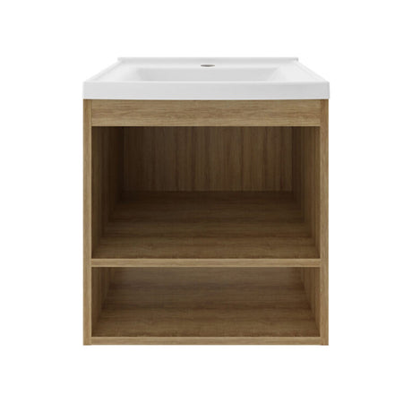 Kit Mueble con Lavamanos Linz Almendra 45x49cm Individual Flotante - MUEBLES PARA LAVAMANOS | Bylmo