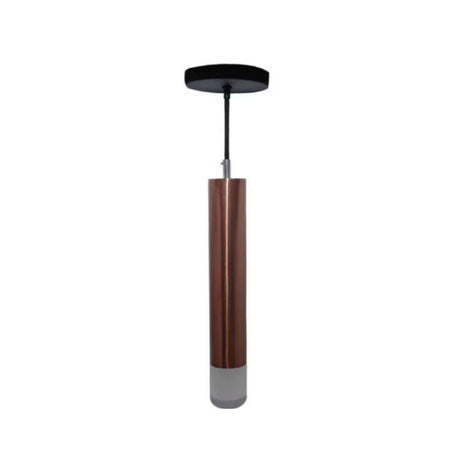 Lámpara de Techo Colgante Cobre y Gris 13x37cm Ajustable con Bombilla LED - LAMPARAS DE TECHO | Bylmo
