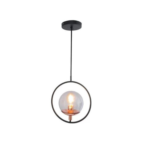 Lámpara de Techo Colgante Niza Negro y Cobre 13x132cm Ajustable con Bombilla LED - LAMPARAS DE TECHO | Bylmo