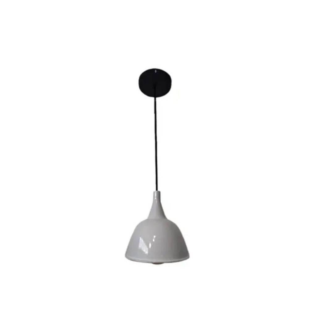 Lámpara de Techo Colgante Lynet Blanco y Negro 20x23cm Ajustable con Bombilla LED - LAMPARAS DE TECHO | Bylmo