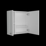 Gabinete de Baño Sines Blanco 60x60cm Con Espejo y con Dos Entrepaños - GABINETES DE BANHO | Bylmo
