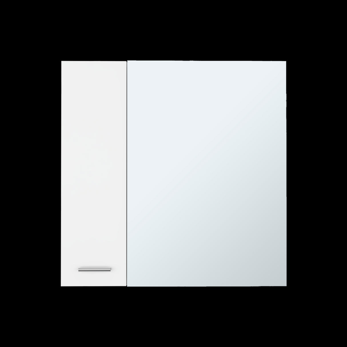 Gabinete de Baño Sines Blanco 60x60cm Con Espejo y con Dos Entrepaños - GABINETES DE BANHO | Bylmo