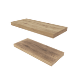 Set de Dos Repisas Flotantes Macadamia 80x4cm Rectangulares - REPISAS | Bylmo