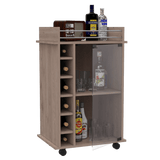 Bar Dukat Ceniza 55x89cm con Cuatro Compartimientos y con Seis Portabotellas - BARES | Bylmo