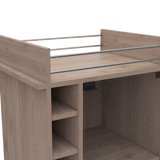 Bar Dukat Ceniza 55x89cm con Cuatro Compartimientos y con Seis Portabotellas - BARES | Bylmo