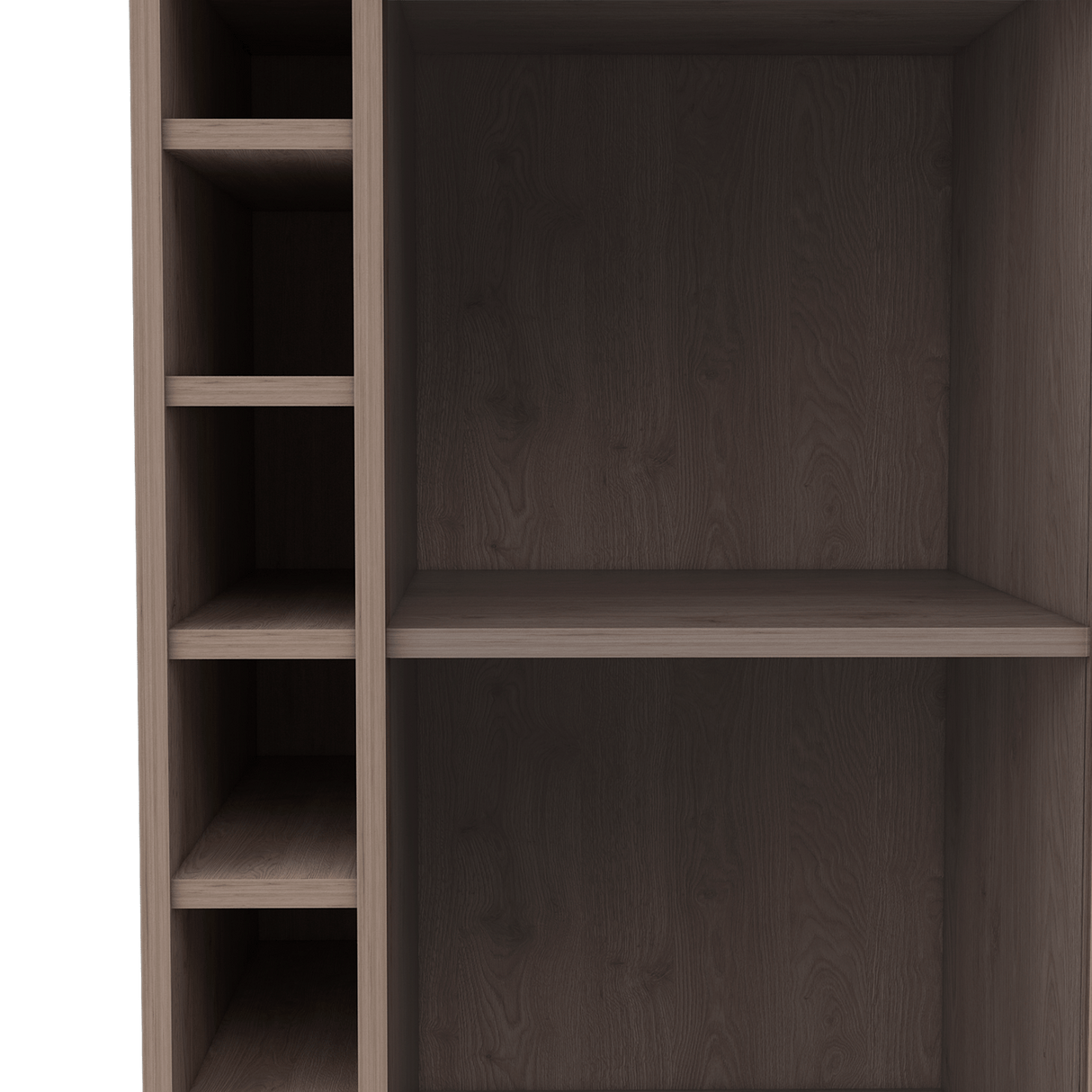 Bar Dukat Ceniza 55x89cm con Cuatro Compartimientos y con Seis Portabotellas - BARES | Bylmo
