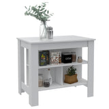 Mueble Auxiliar de Cocina Cala Blanco 103x90cm con Tres Compartimientos - BARRAS Y MUEBLES AUXILIARES | Bylmo