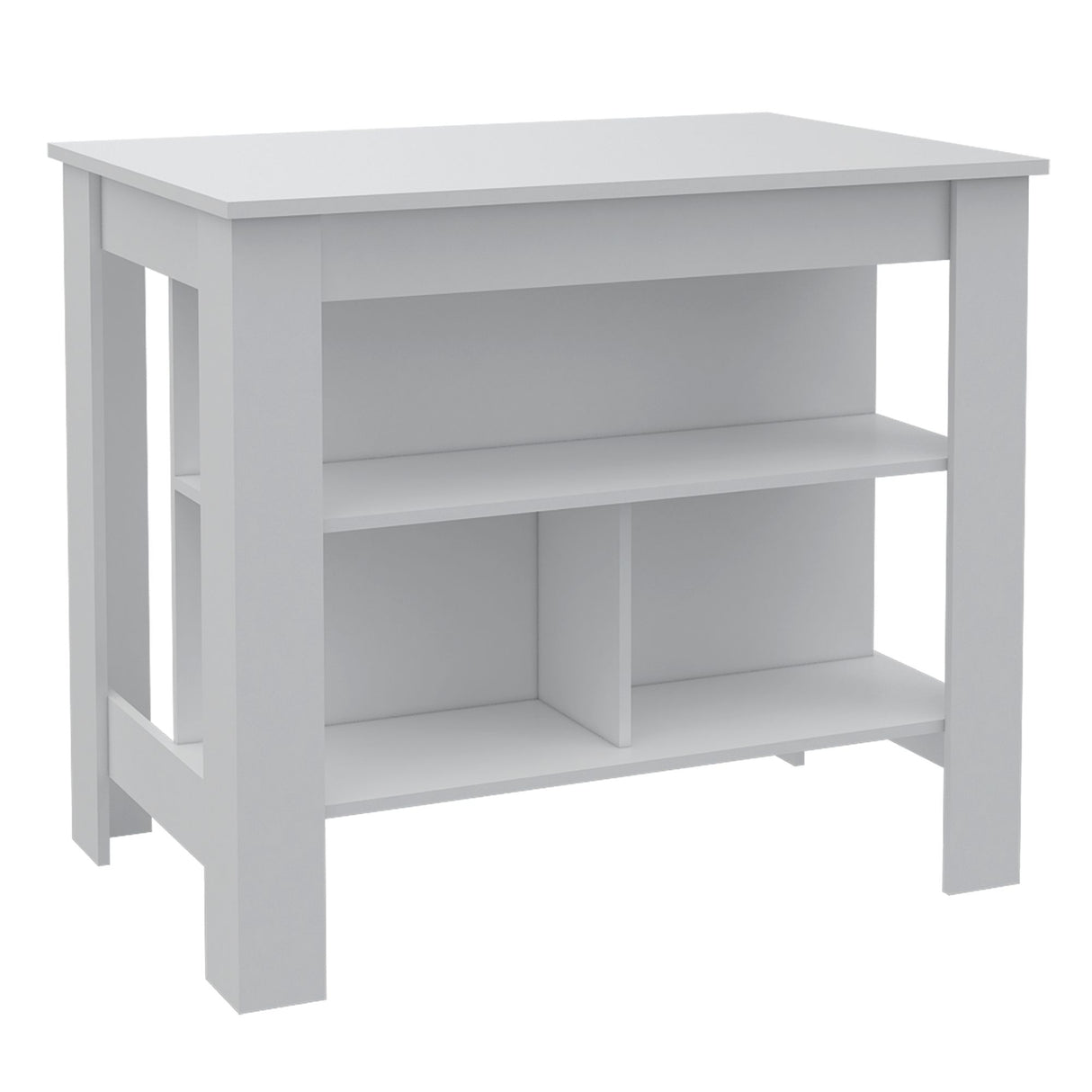 Mueble Auxiliar de Cocina Cala Blanco 103x90cm con Tres Compartimientos - BARRAS Y MUEBLES AUXILIARES | Bylmo