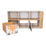 Biblioteca Boscozy Capri 141.8x72.1cm con Un Cajón y con Seis Compartimientos - BIBLIOTECAS Y ESTANTERIAS | Bylmo