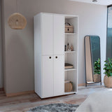Closet Misuri Blanco 90x182cm con Un Cajón y Siete Compartimientos - CLOSETS | Bylmo