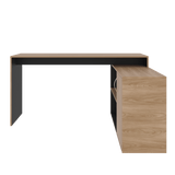 Escritorio En L Axis Fresno Europeo 151.5x76.5cm Sin Cajones Y Con Organizador De Libros - ESCRITORIOS | Bylmo