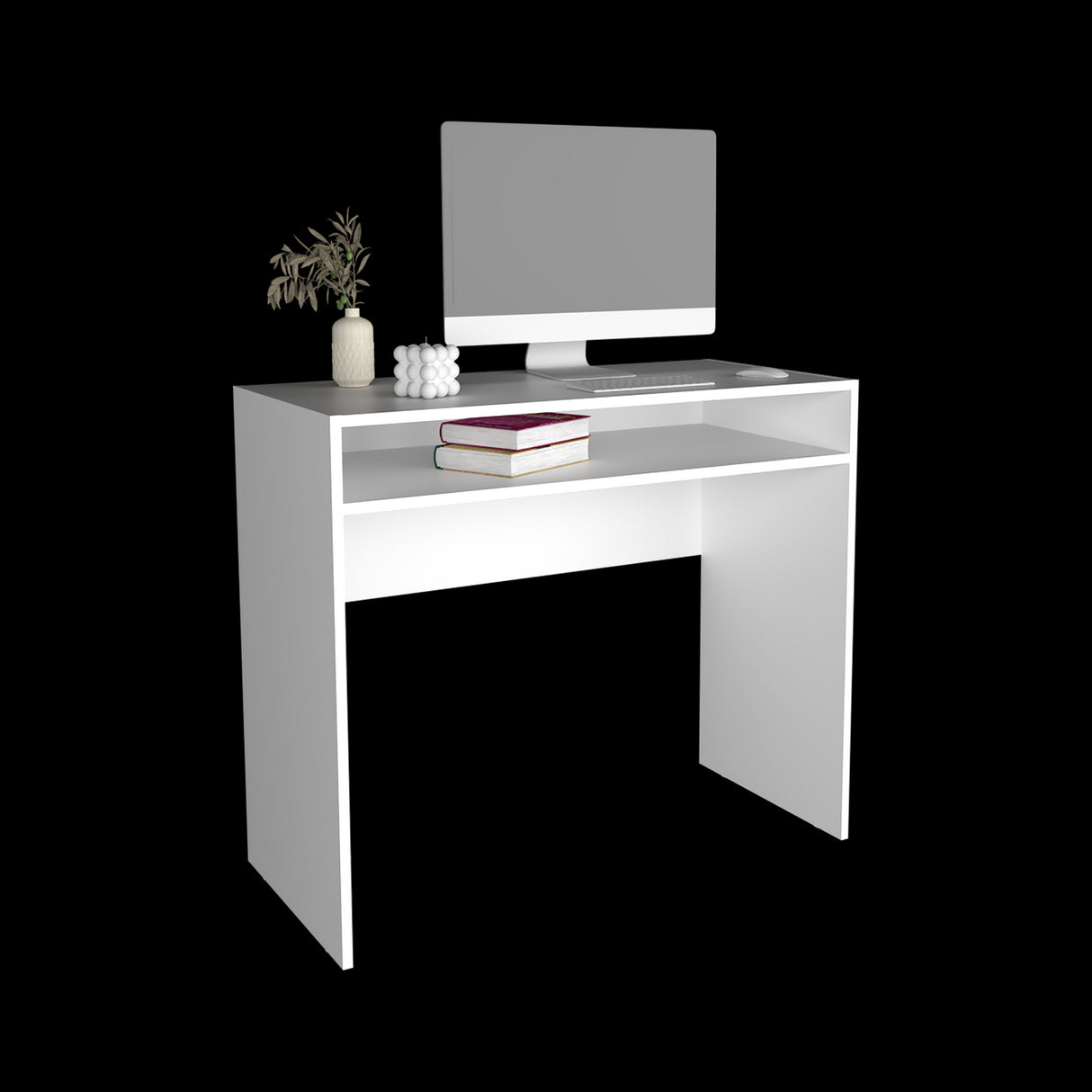 Escritorio Stella Blanco 89.2x77cm Con Un Compartimiento
