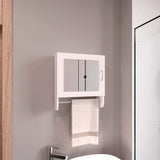 Gabinete De Baño Bath Blanco 45x50cm Cuadrado Con Espejo Y Espacio Para Colgar Toalla De Manos - GABINETES DE BANHO | Bylmo